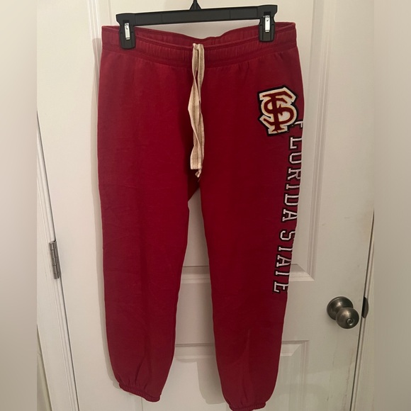 Pants - Vintage Jones & Mitchell x Pink Florida State FSU Red Sweatpants Joggers S Rare
